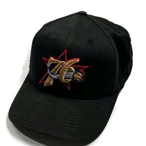 Mitchell & Ness Philadelphia 76ers Snapback Hat Black NBA Cap Hardwood Classic
